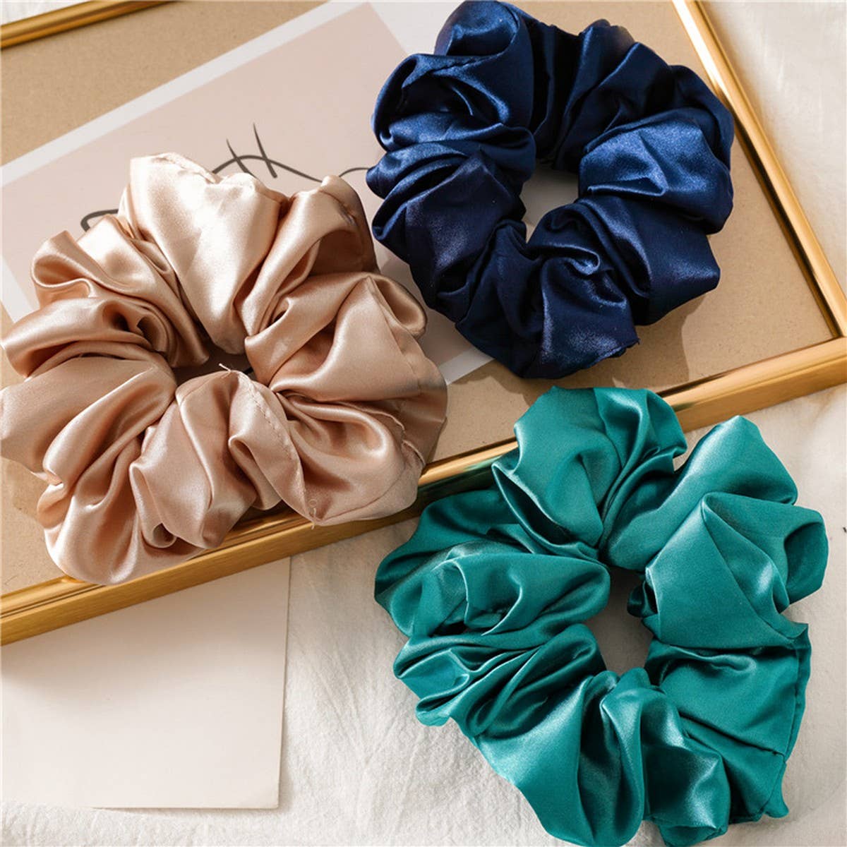 LARGE SATIN HAIRBAND CLOTH RING HAIR ACCESSORIES_CWAHA4166