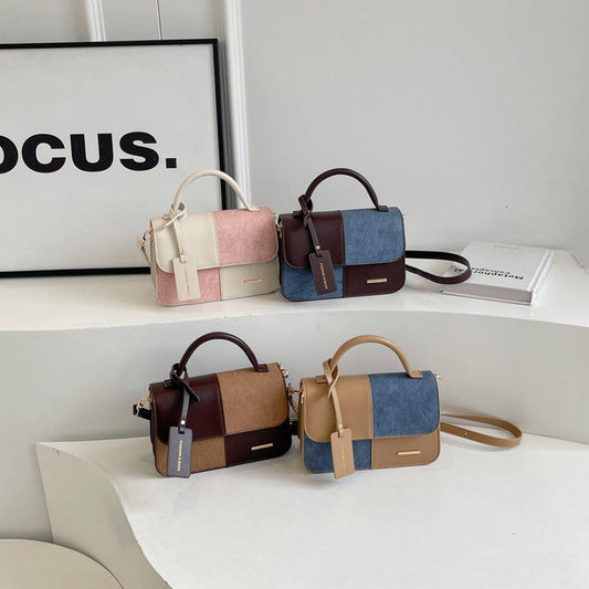 FASHIONABLE SPLICING COMMUTER SHOULDER BAG_CWAB3303