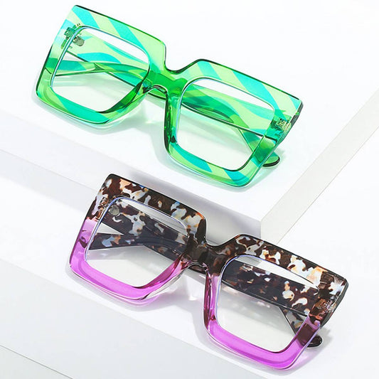 TORTOISESHELL SQUARE FRAME FASHION GLASSES