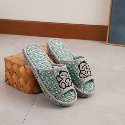 Thick Cotton Soft Sole Panda Slippers