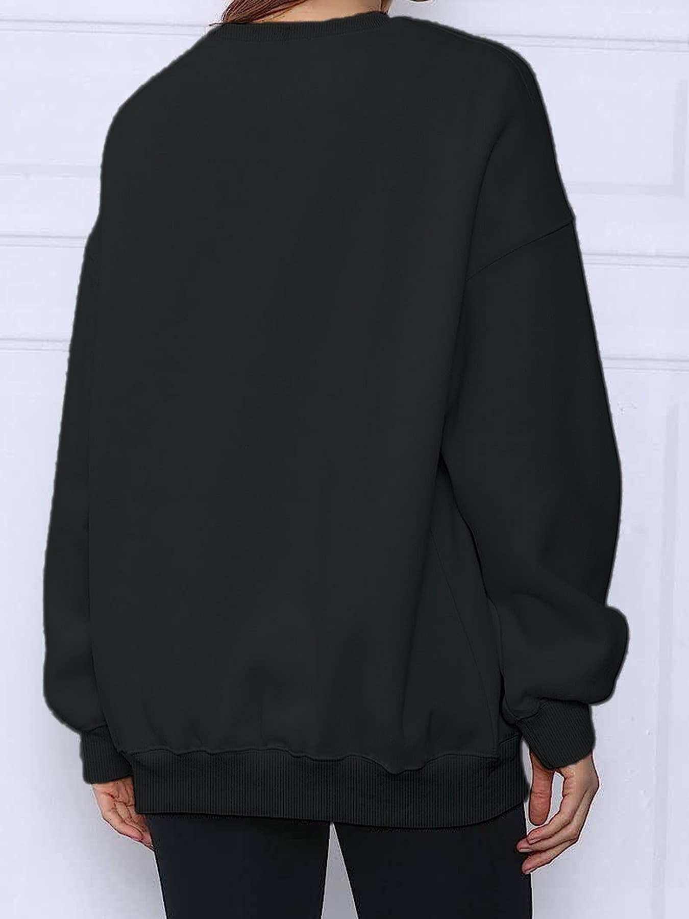 Basic solid-color long-sleeved pullover hoodie