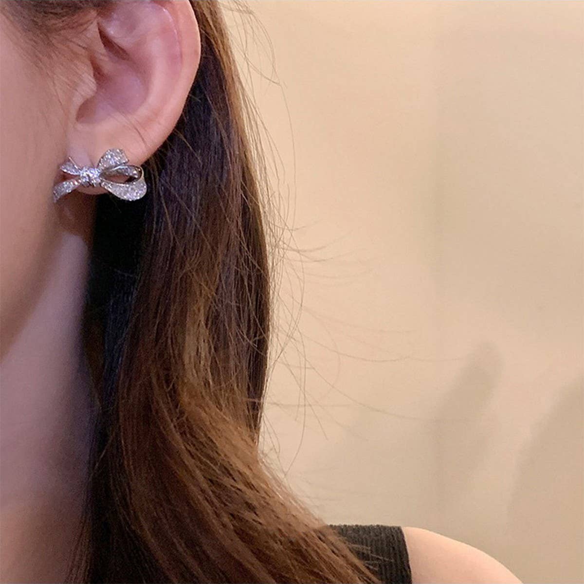 SIMPLE DESIGN BOW EXQUISITE EARRINGS FOR WOMEN_CWAJE2995