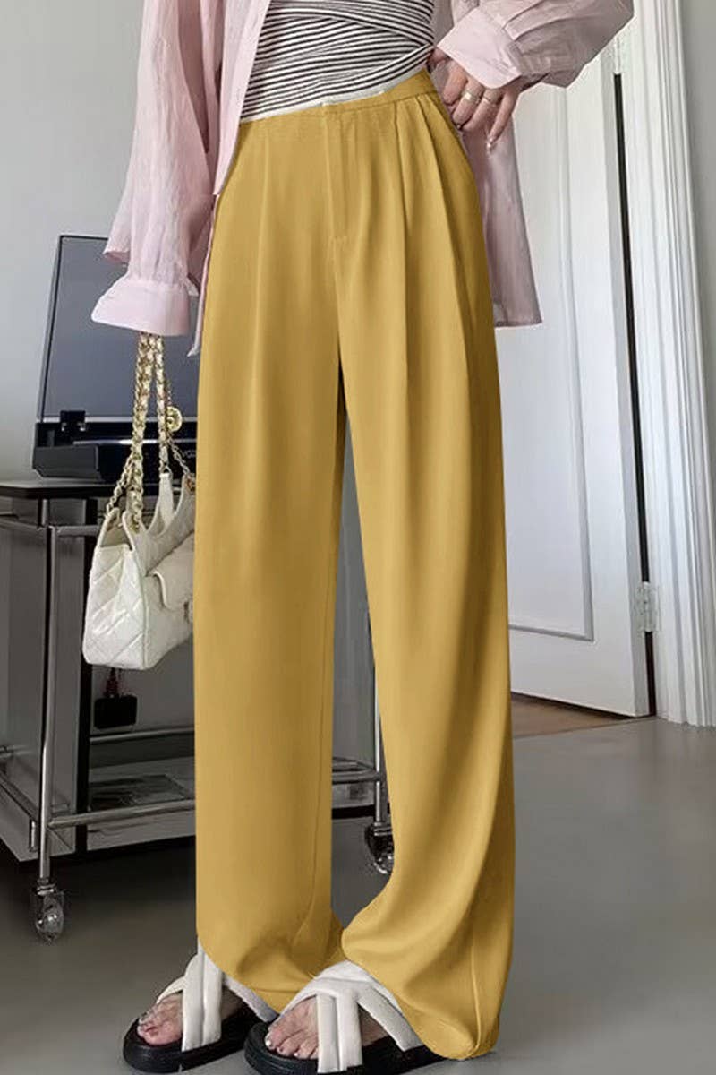 CWBLP00924_NEW AUTUMN HIGH WAIST CASUAL PANTS SUIT PANTS