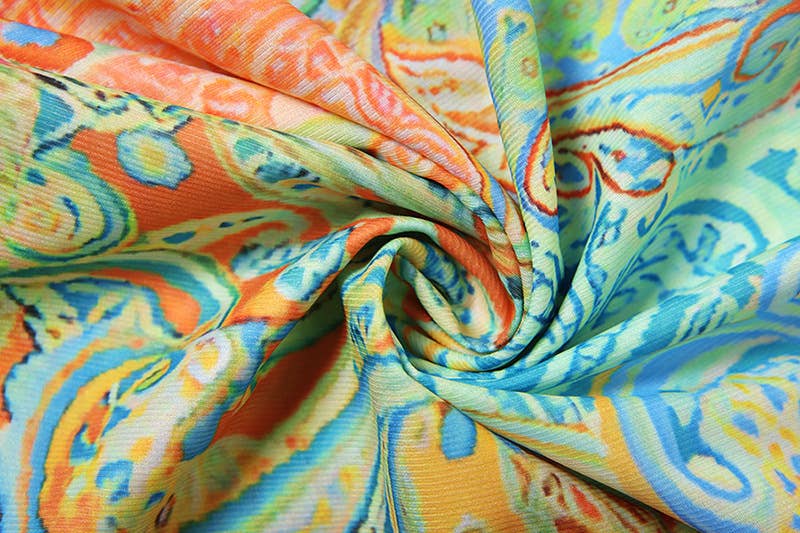 Three-piece set of printed top skirt underpants