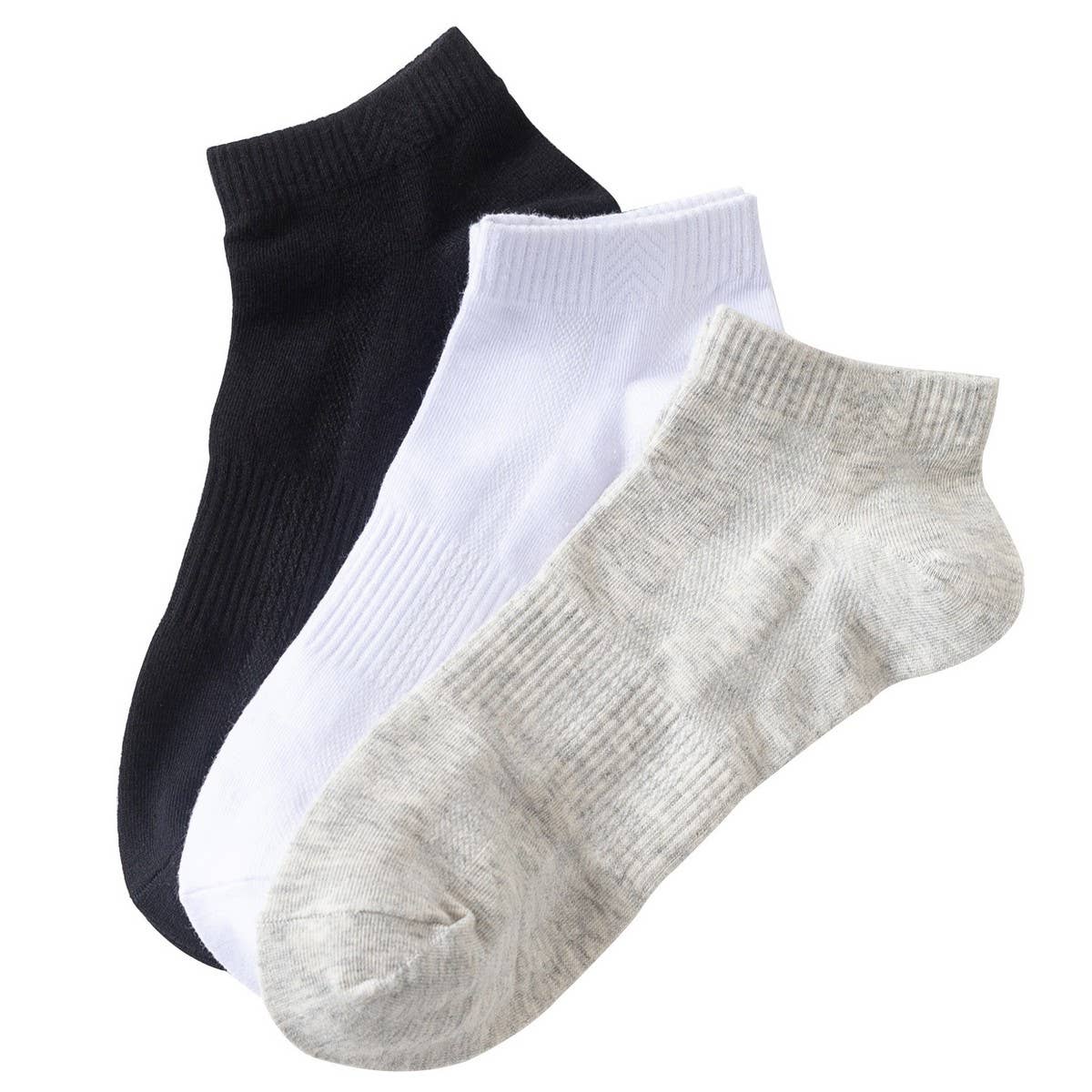 A PACK OF SIX PAIRS OF ALL-MATCH SOLID COLOR SOCKS_CWMS1998