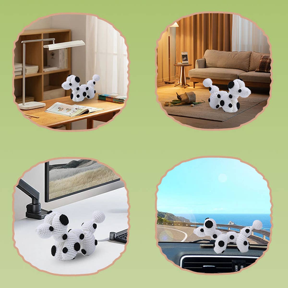 WHITE BALLOON DOG DOLL CROCHET MATERIAL PACK