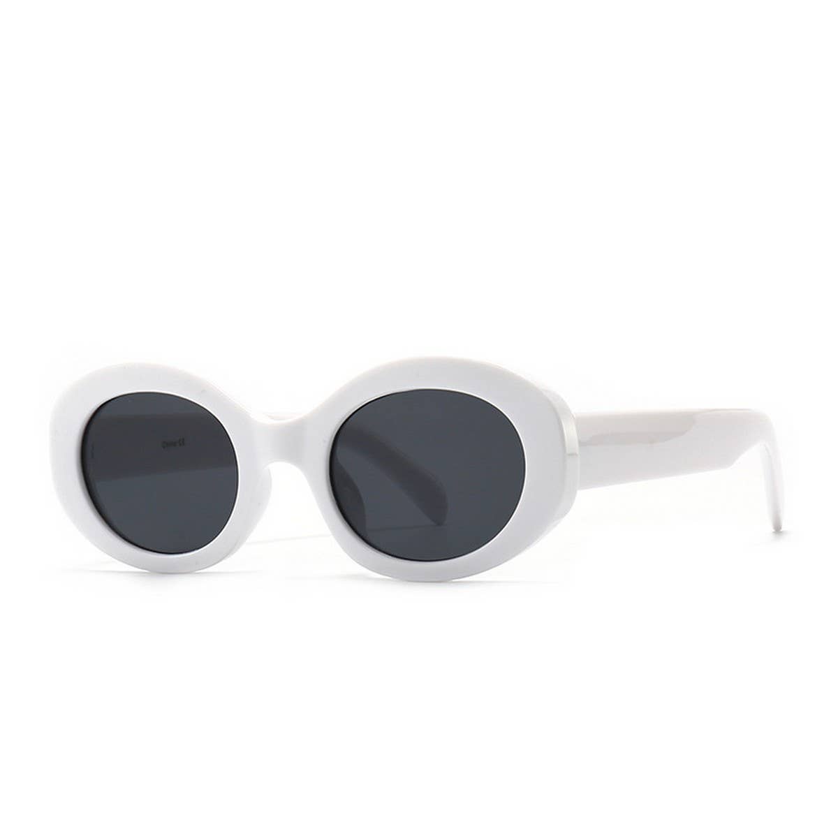 MARBLE OVAL TRENDY STREET STYLE SUNGLASSES