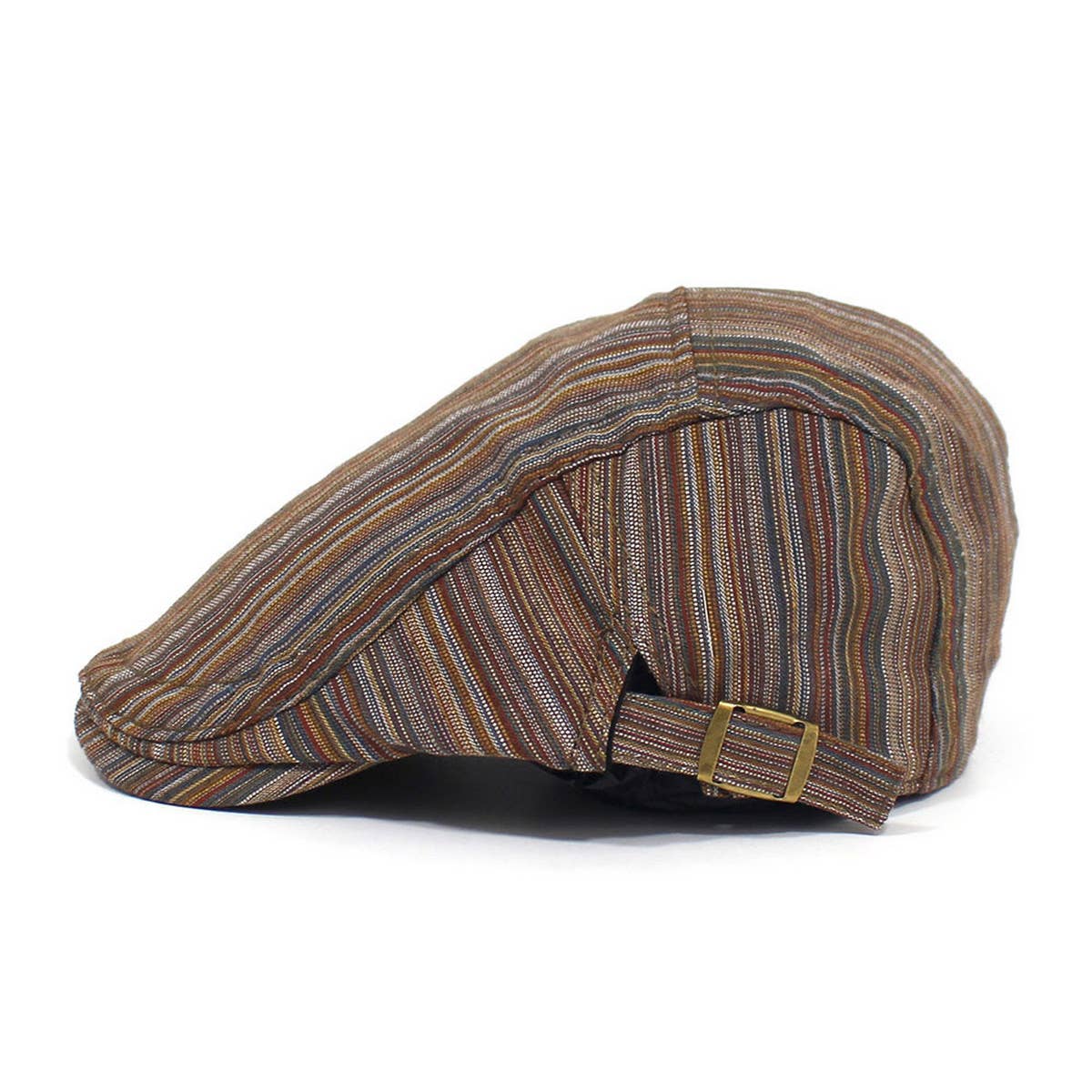 VERSATILE STRIPED TRAVEL FORWARD CAP BERET_CWAB2915