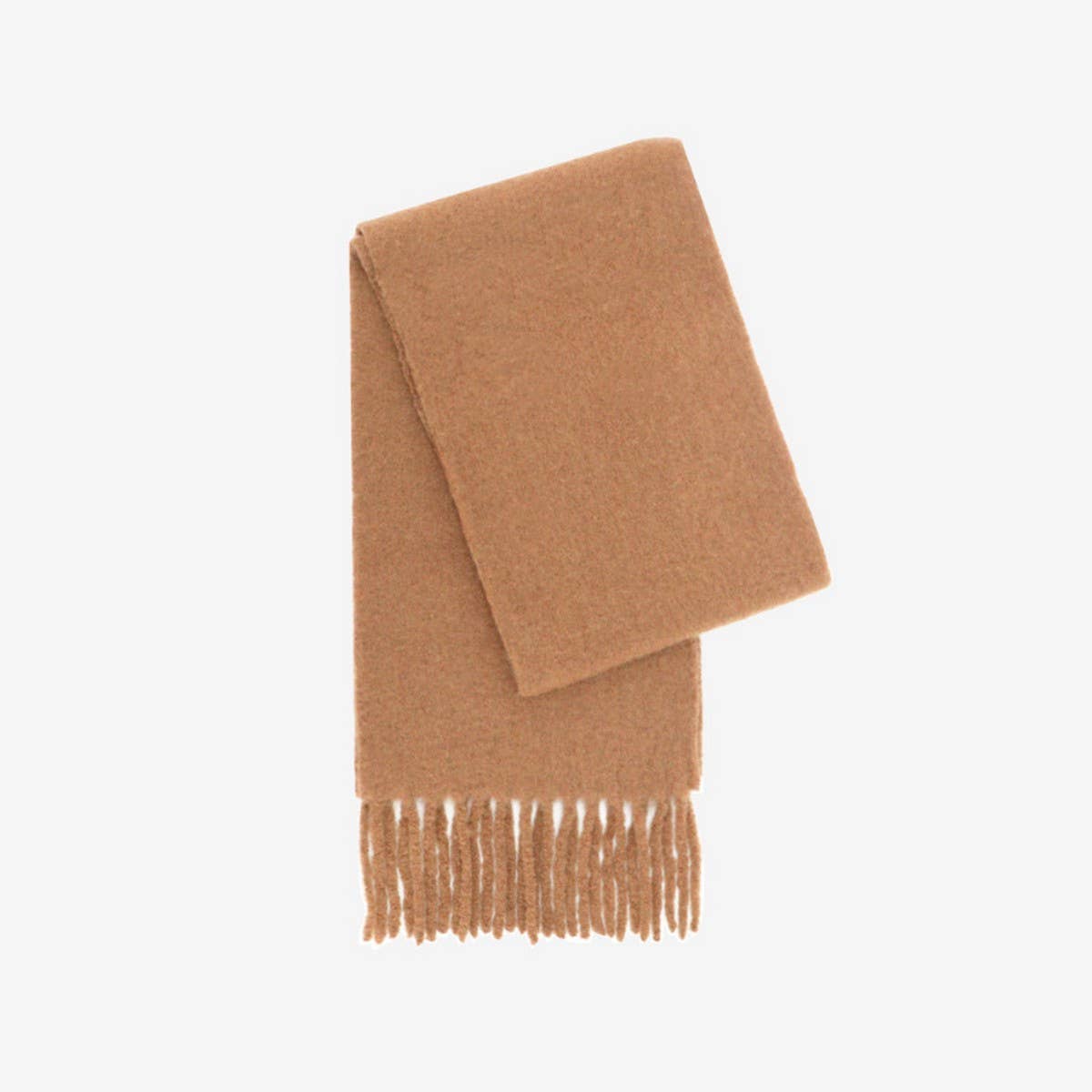 Iceland Blue Wool Scarf ? Long Winter Tassel Wrap