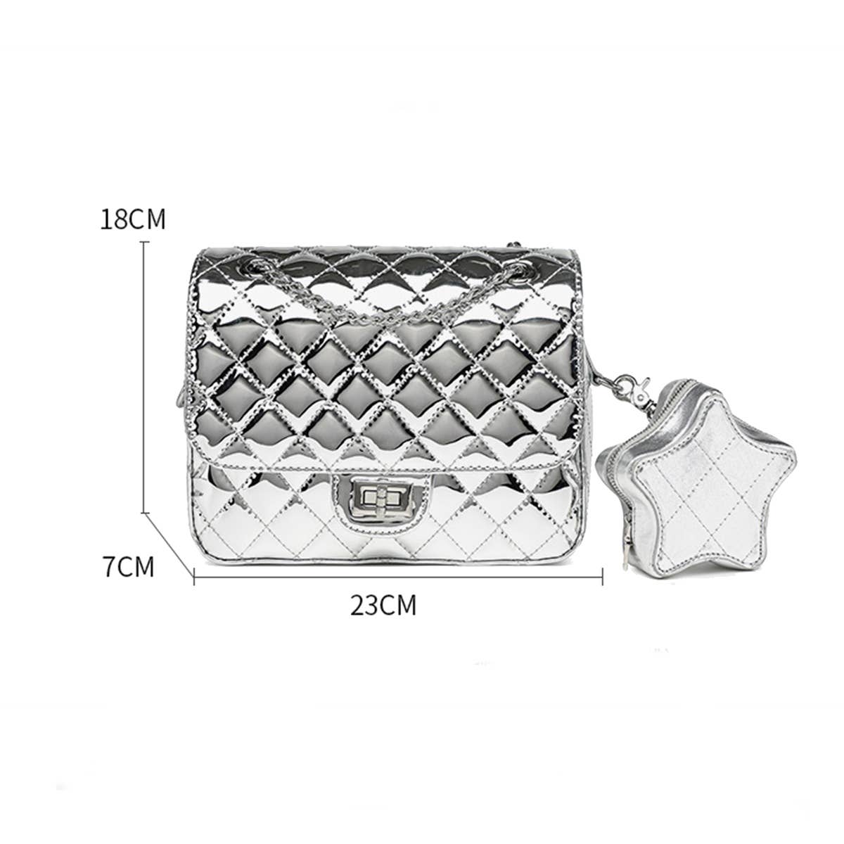 STAR DIAMOND CHAIN SHOULDER BAG_CWAB2986