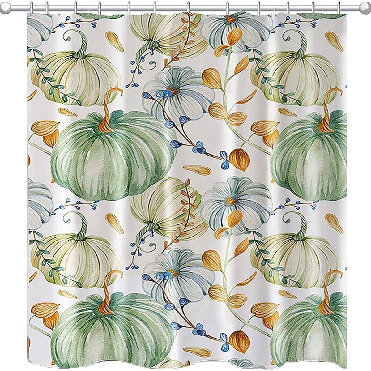 HARVEST PUMPKIN SERIES SHOWER CURTAIN