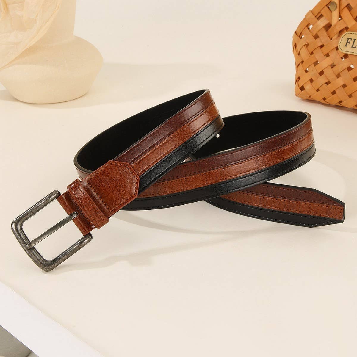 Fashion Patchwork Belt for Casual Business Wear_CWABE1235