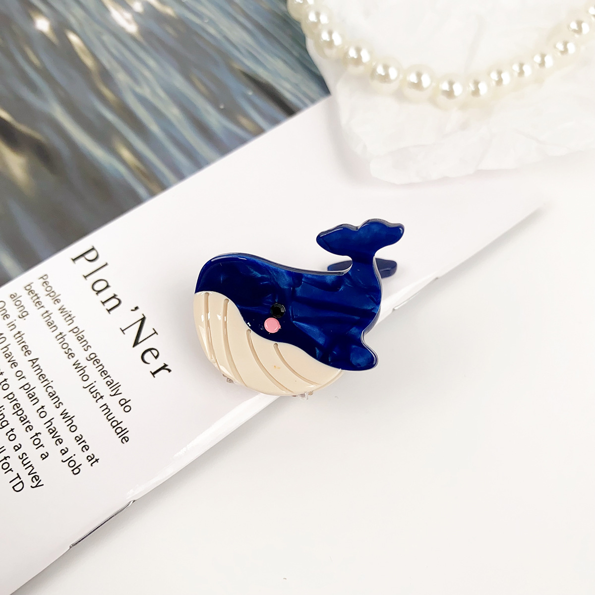 Ocean Style Claw Clip ??Cute Dolphin Shell_CWAHA1482