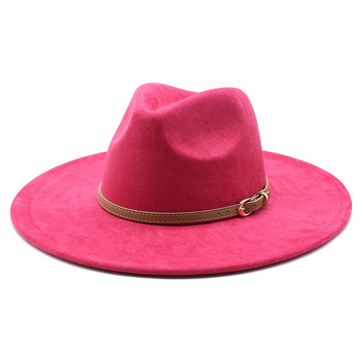 SUEDE HAT FLAT BRIM HAT FLAT BRIM GENTLEMAN HAT_CWAH2527