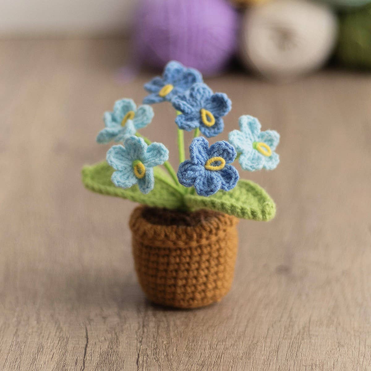 CWMM9285_HAND-WOVEN MINI POTTED PLANT OFFICE DECORATION