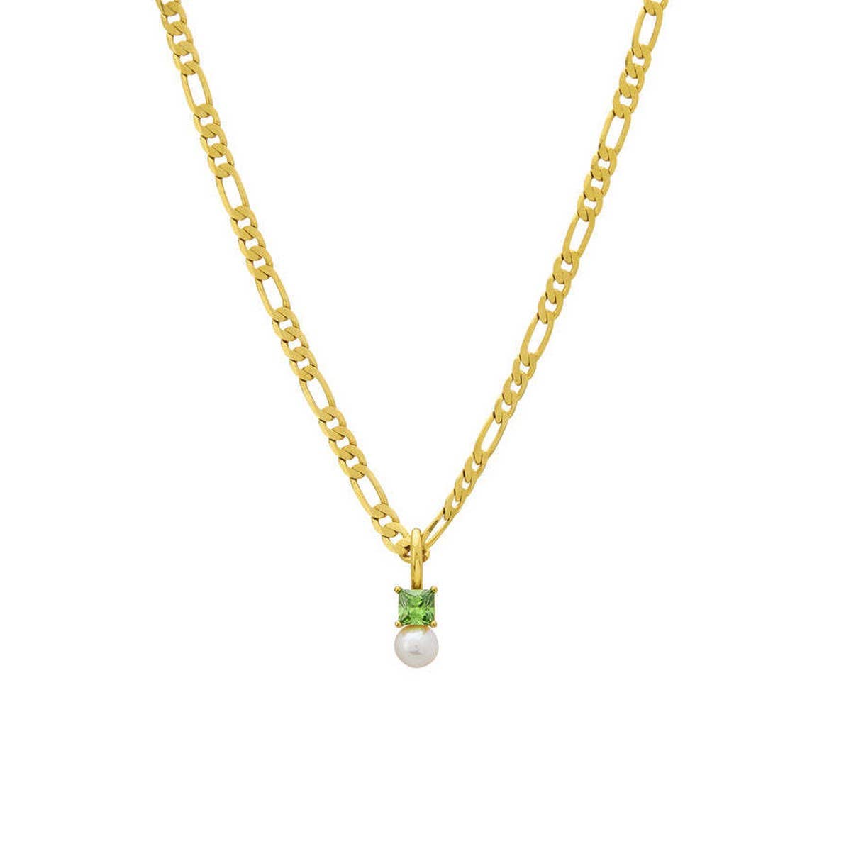 SIMPLE AND FASHIONABLE COLORFUL ZIRCON NECKLACE