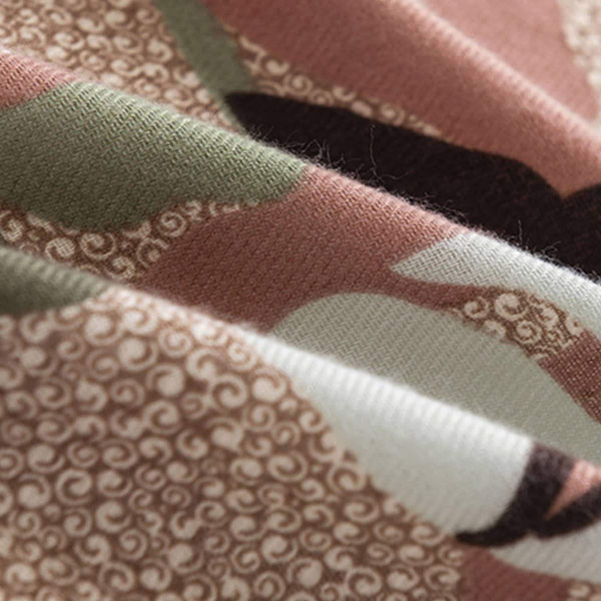 Floral Scarf - Elegant Vintage Winter Wrap