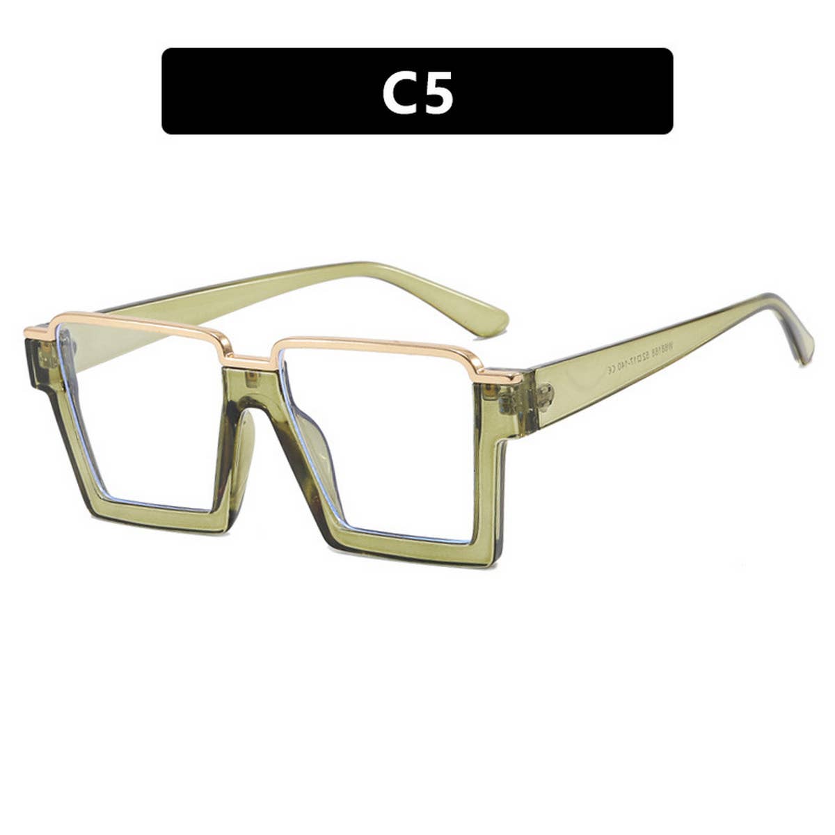 FASHIONABLE SQUARE FLAT GLASSES ANTI-BLUE LIGHT