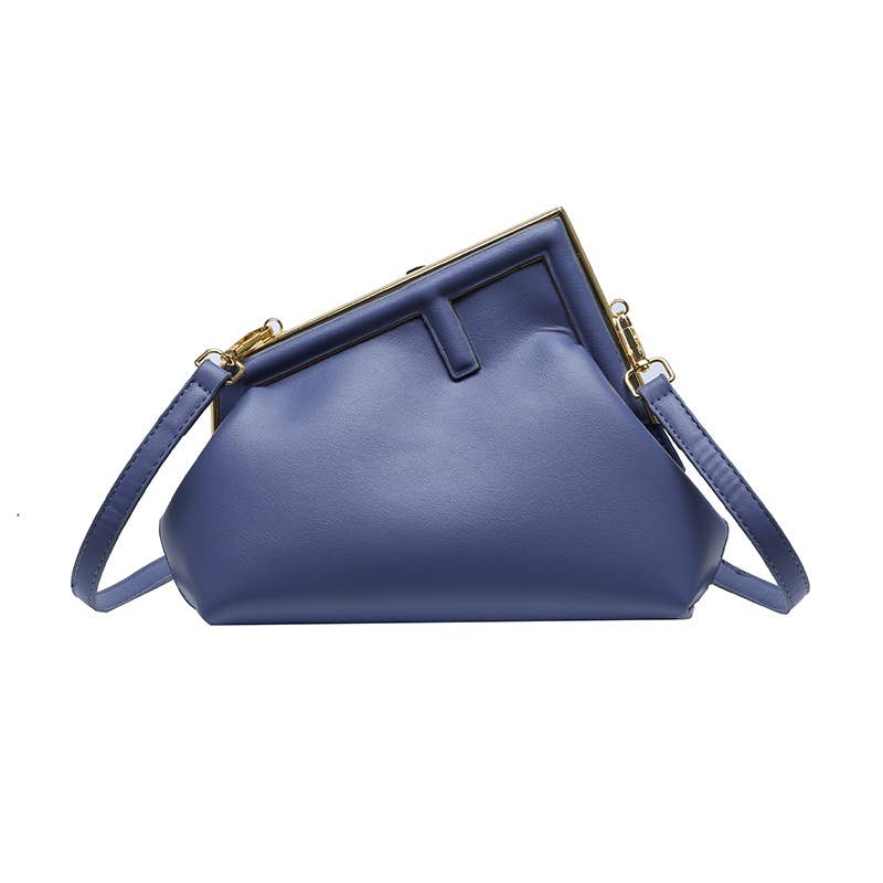 Fashionable irregular crossbody triangular bag