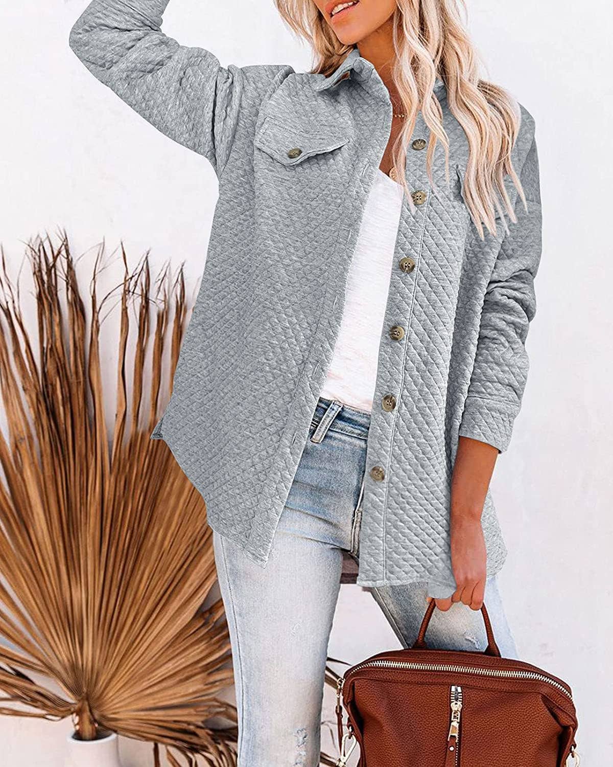 Solid-color diamond-shaped light casual jacket