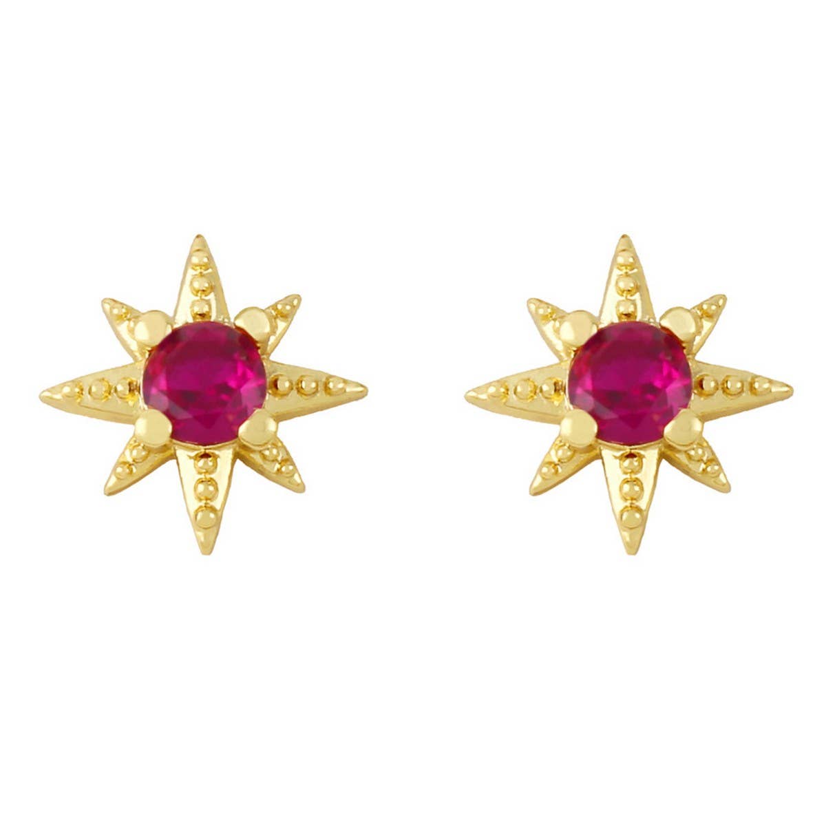 MINIMALIST STAR STUDDED DIAMOND EARRINGS