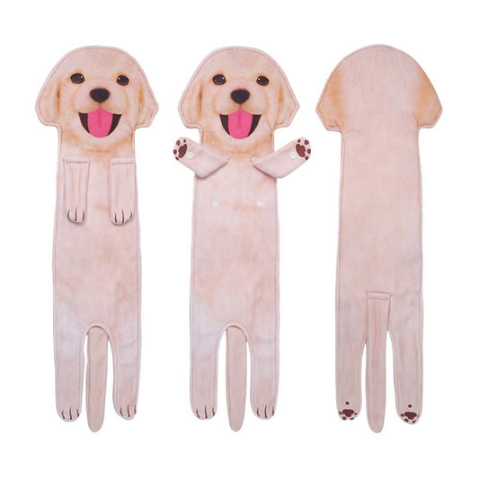 CWMM8329_HANGABLE THICK DOG PRINT KITCHEN HAND TOWEL