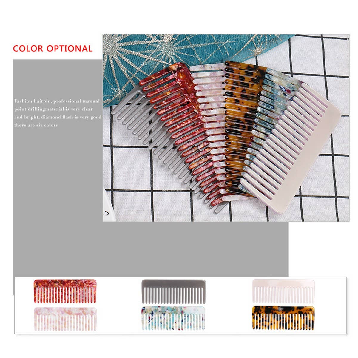 TORTOISESHELL ACETATE COMB HAIR ACCESSORY