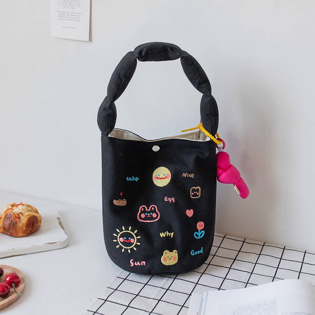 Original Embroidered Canvas Tote Bag for Girls_CWAB5590