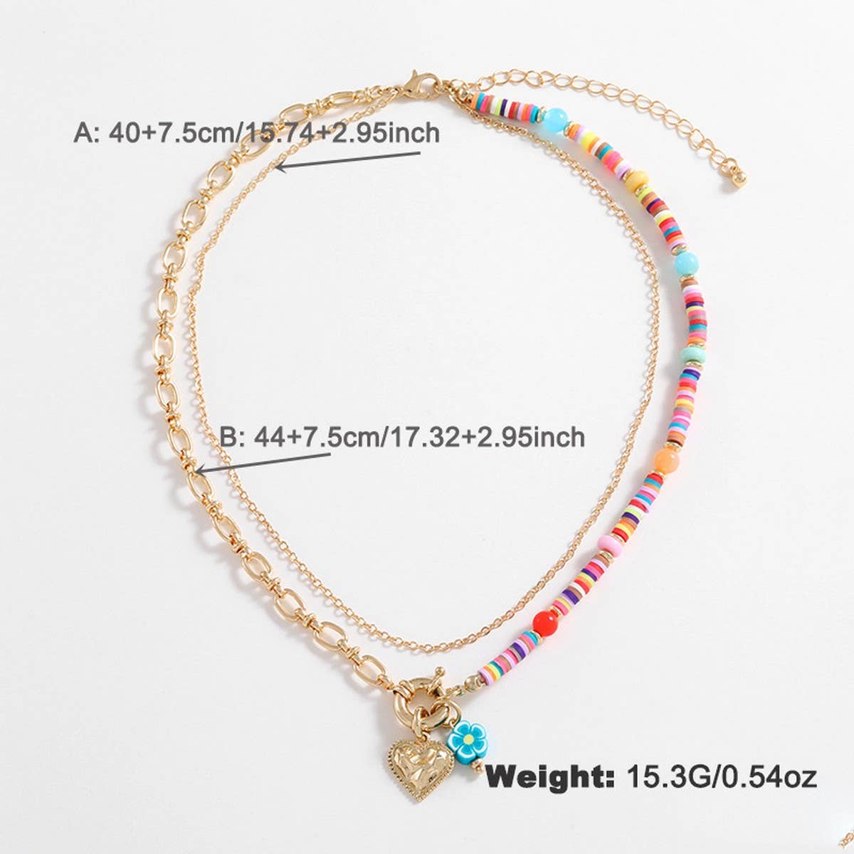 WOMEN'S GEOMETRIC PENDANT STACKING NECKLACE