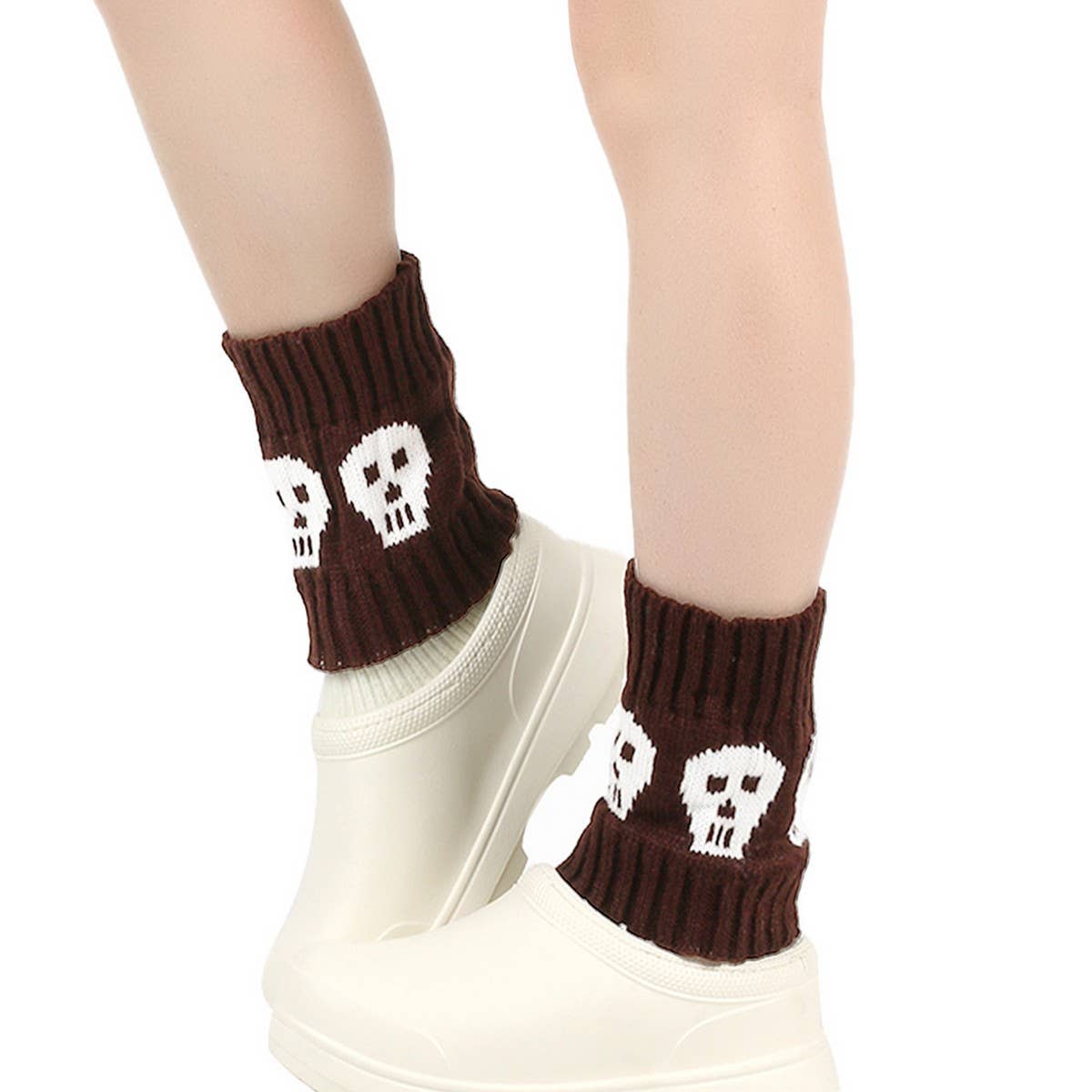 CWMS02719_KNIT BOOT SOCKS SHORT LEG WARMERS