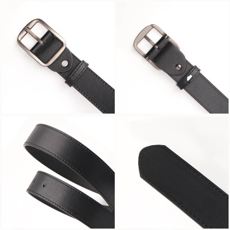 Fashionable simple and casual needle-buckle belt