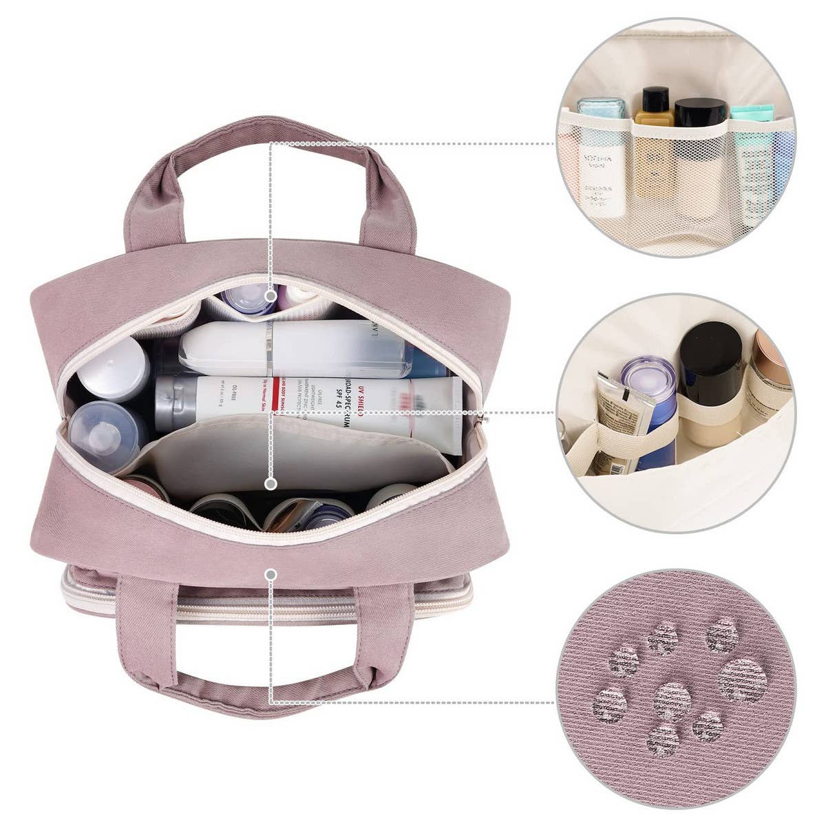 WATERPROOF PORTABLE COSMETIC BAG STORAGE BAG_CWAB2364