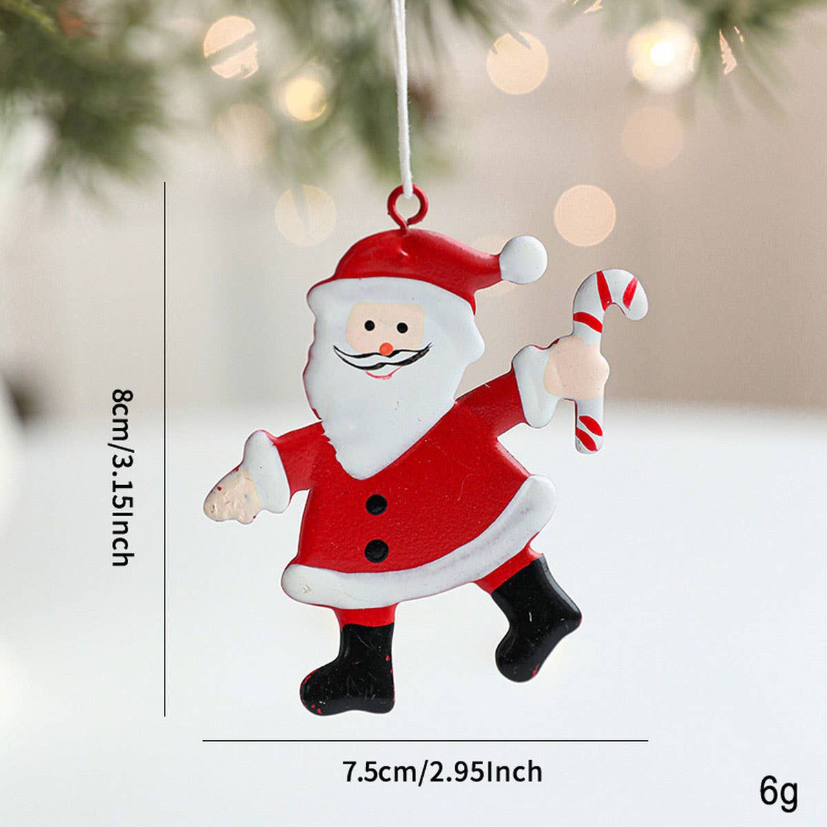 Rustic Iron Angel Santa Snowman Tree Hanging