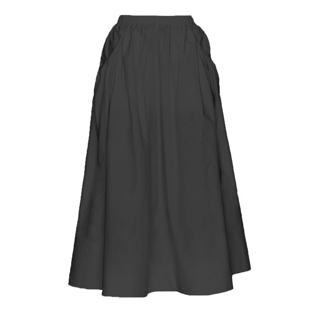 COTTON AND LINEN HIGH WAIST LOOSE SKIRT