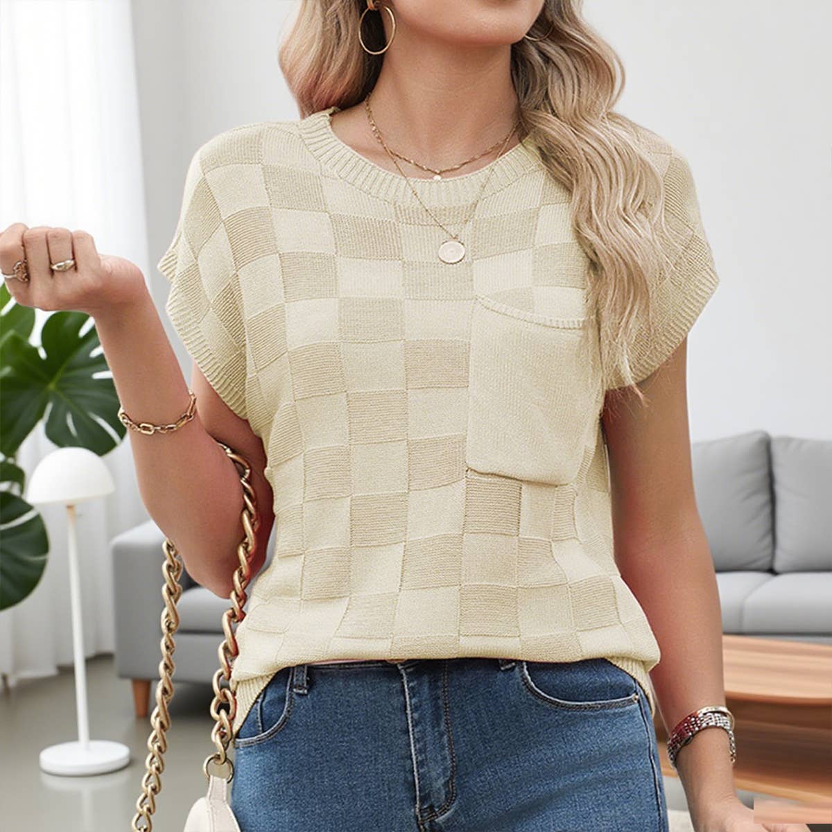 TOWARD YOUR HEAD ROUND NECK T-SHIRT_CWTBLS2354