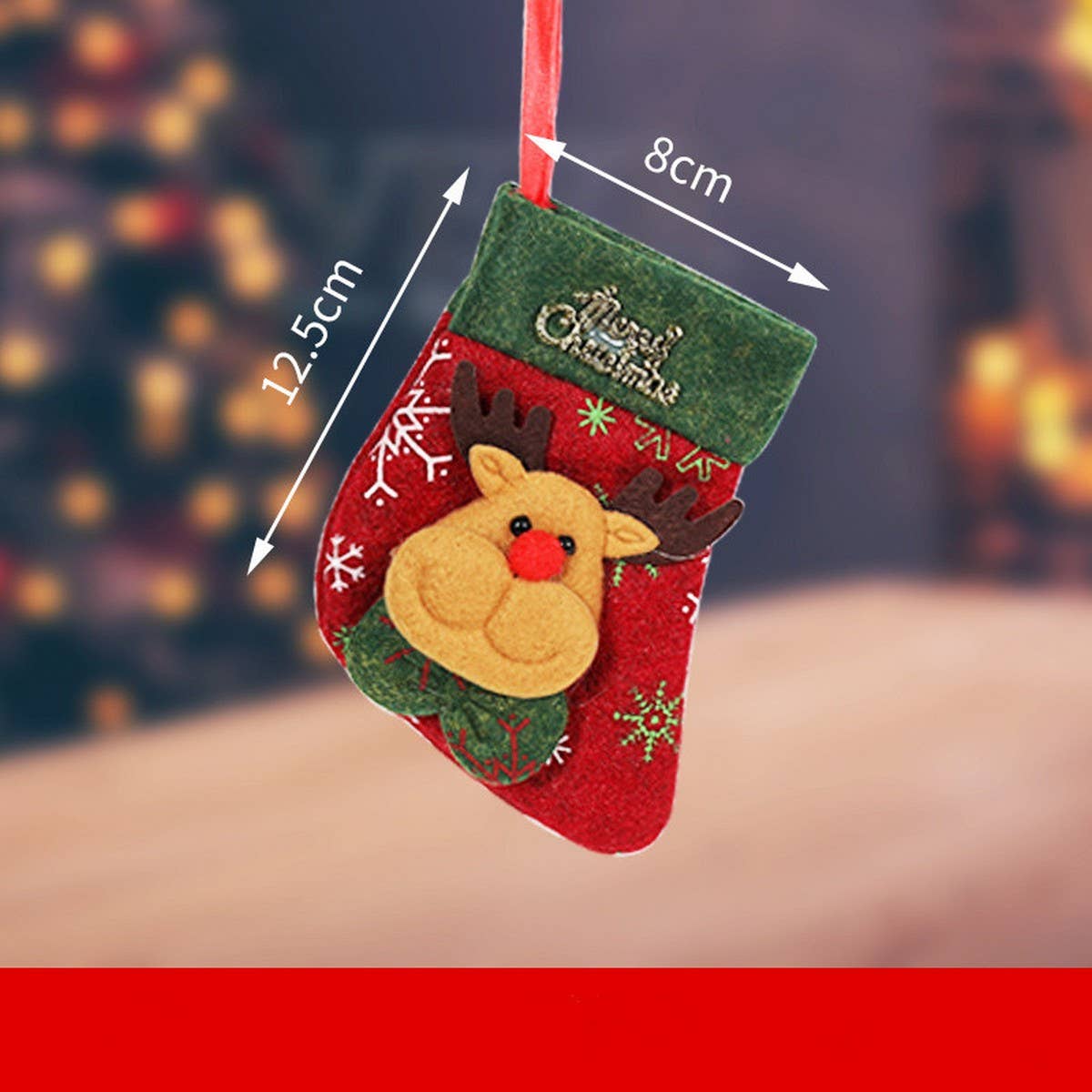 CWMS0923_Christmas Stocking Goodie Bag Hanging Ornament