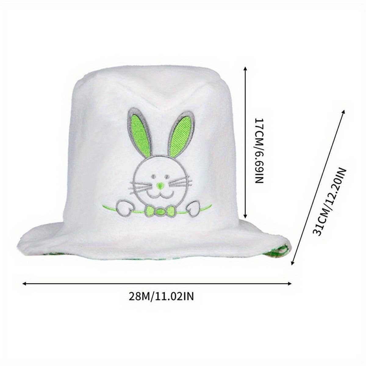 EASTER VELVET RABBIT EARS BUNNY DECORATIVE HAT_CWAH2977