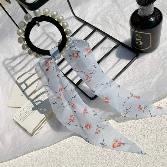 WOMEN PASTORAL STYLE RIBBON PEARL HAIRBAND_CWAHA0763