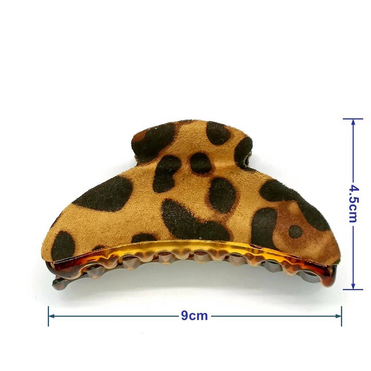 Elegant Leopard PU Leather Hair Claw Clip