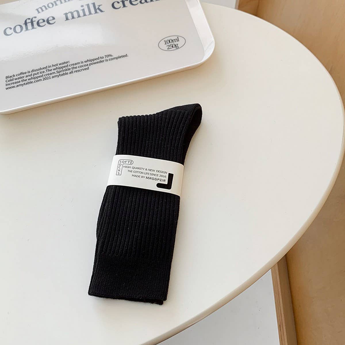 SPRING AND SUMMER MACARON COLOR SOCKS_CWMS0597