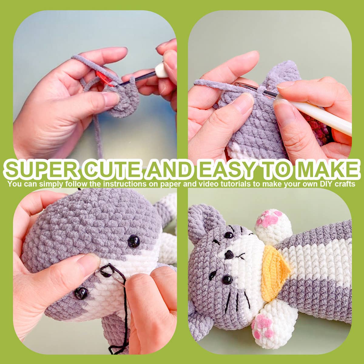 HANDMADE CAT DOLL WEAVING MATERIAL PACKAGE