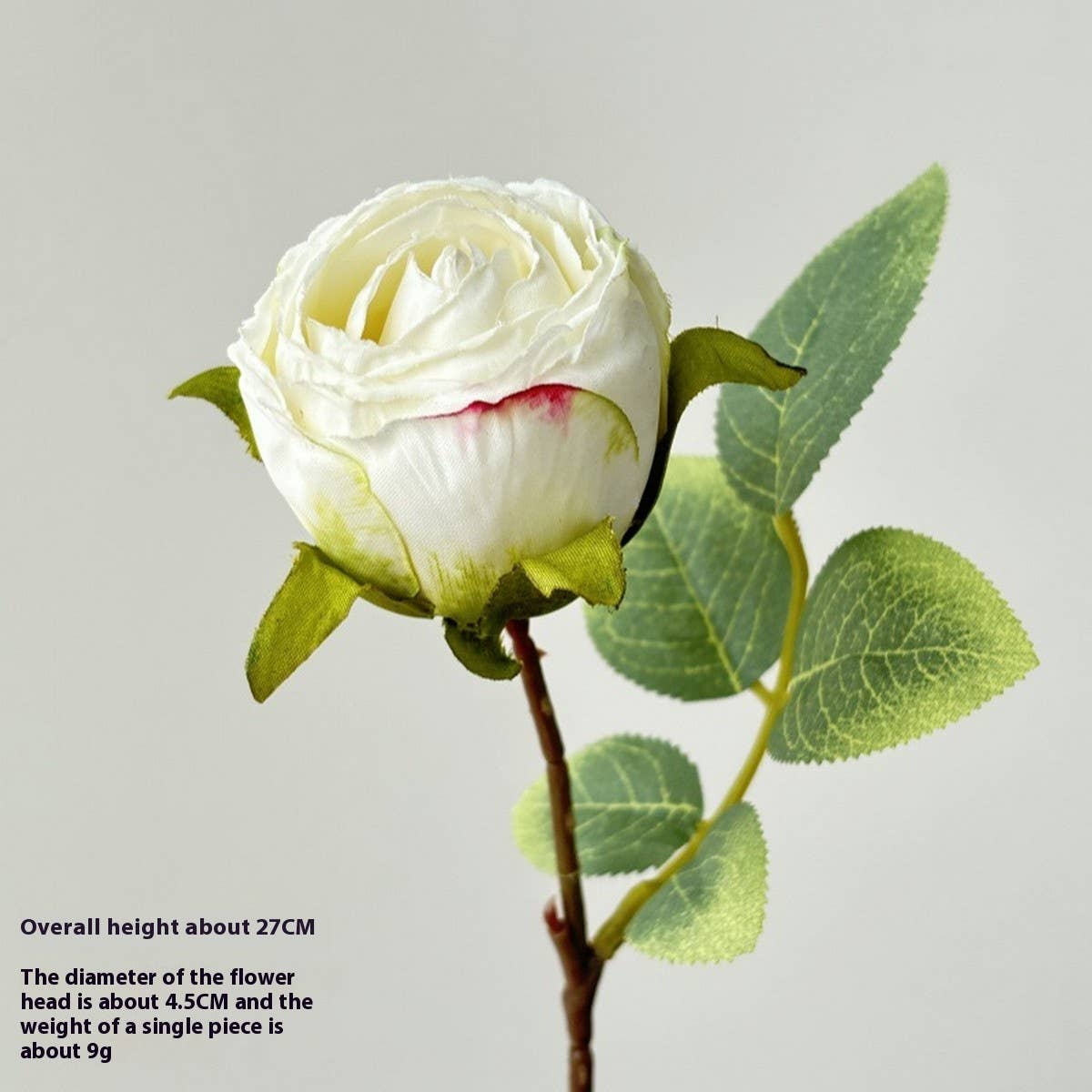 Vintage Single Head Rose Bouquet with Burnt Edges