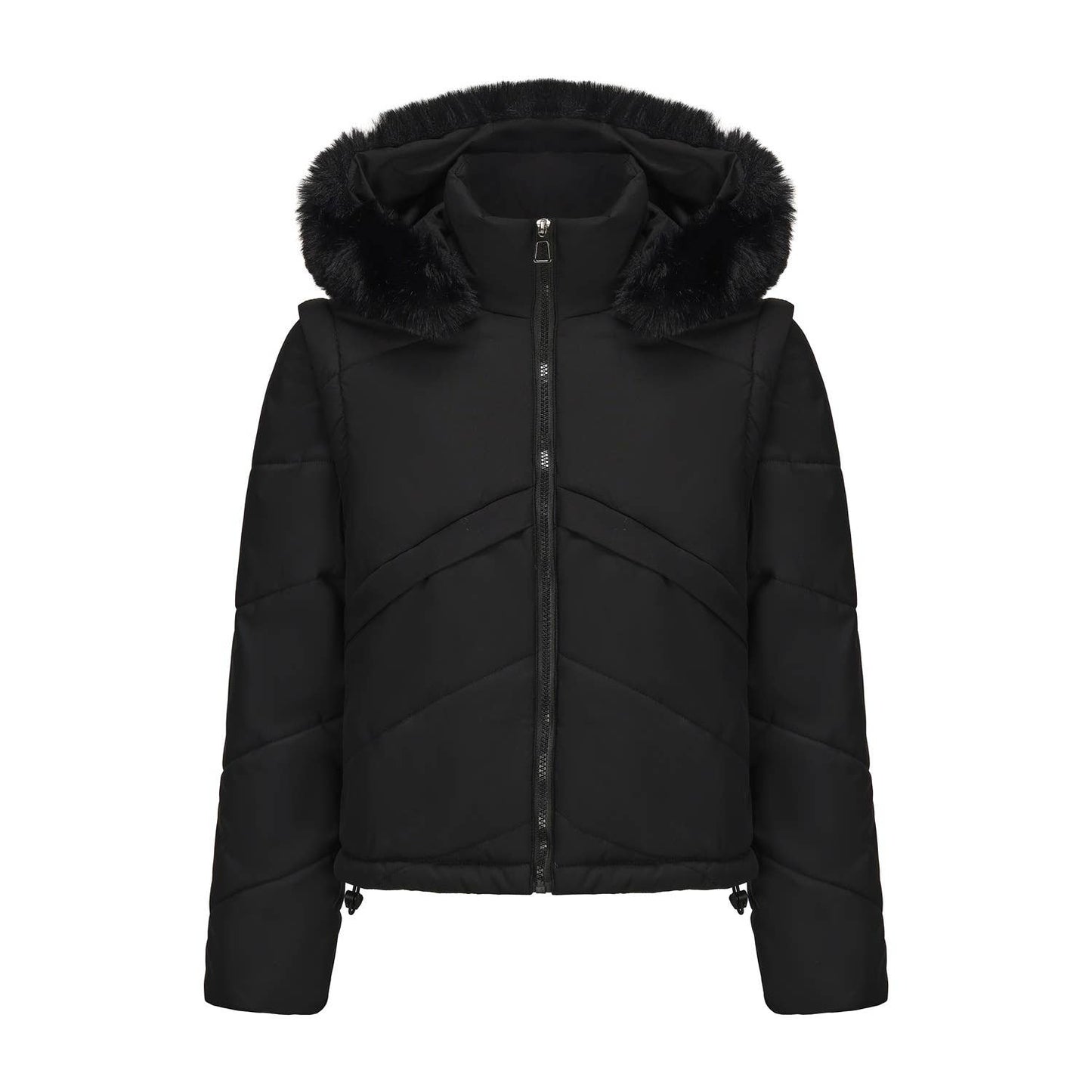 Two detachable cotton-padded jackets