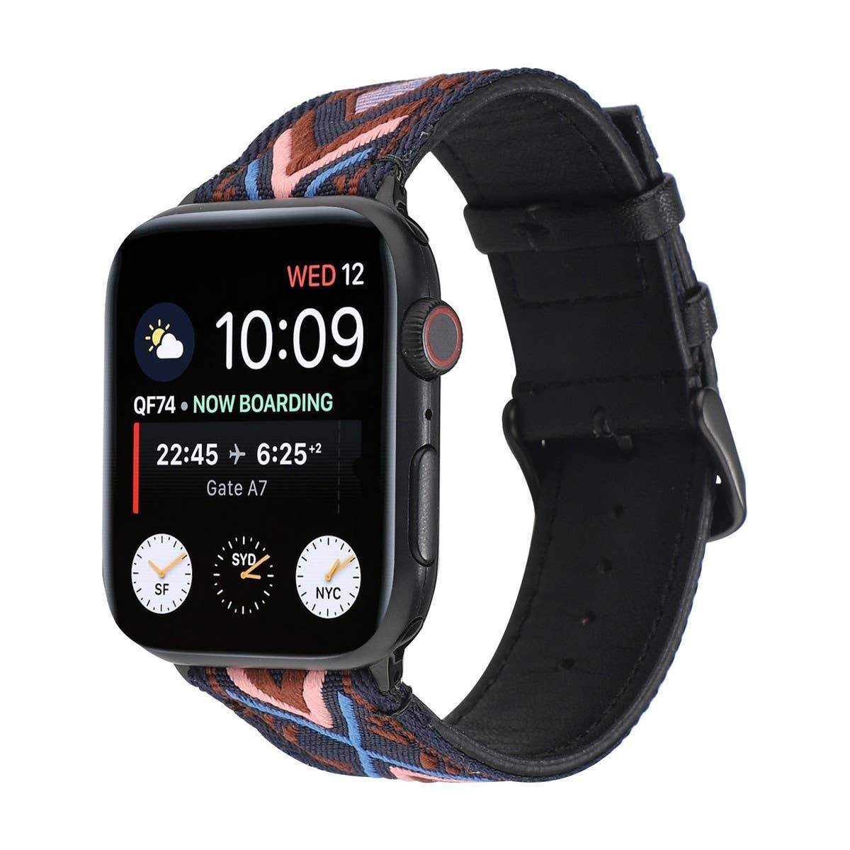 APPLE WATCH/IWATCH9 ETHNIC STYLE LEATHER STRAP_CWWW0059
