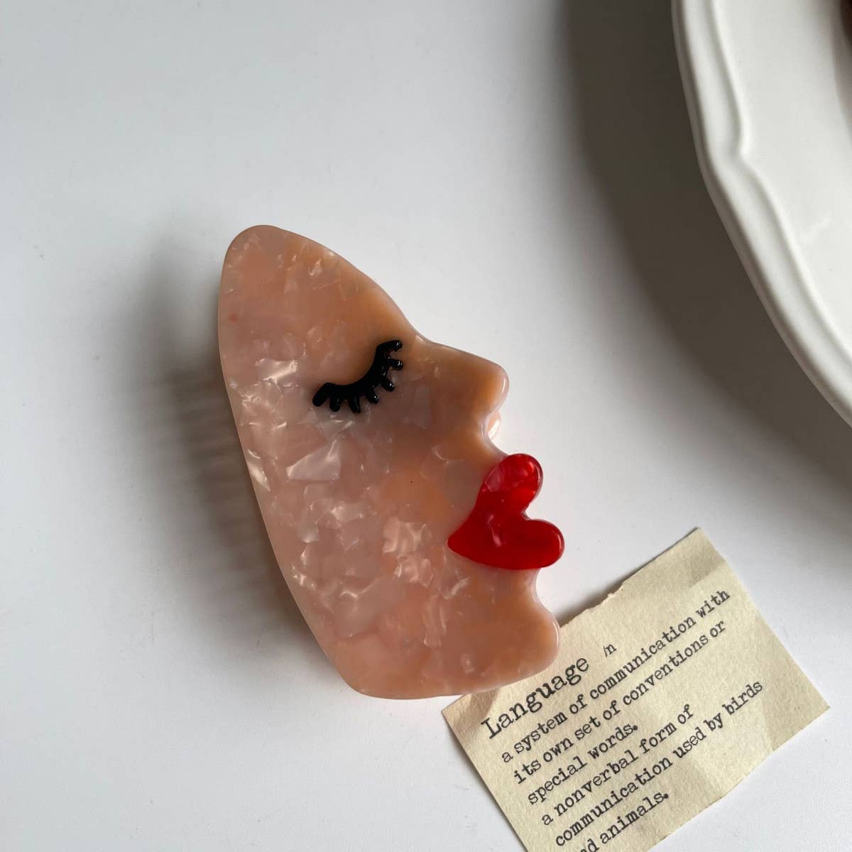 SIMPLE AND FRESH PALM BOUQUET HAIRPIN CLIP_CWAHA1327