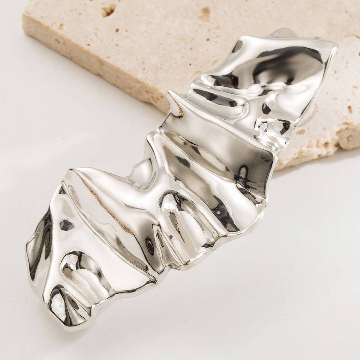 Minimalist Metal Spring Clip, Shell Shape Hairpin