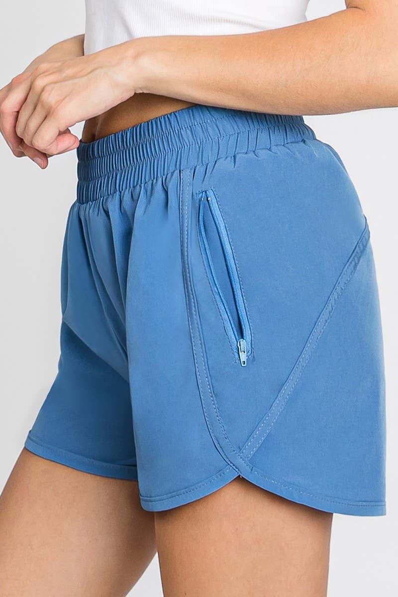 CWBSP152-P_ZIPPER POCKET DETAILED CASUAL SHORT PANTS