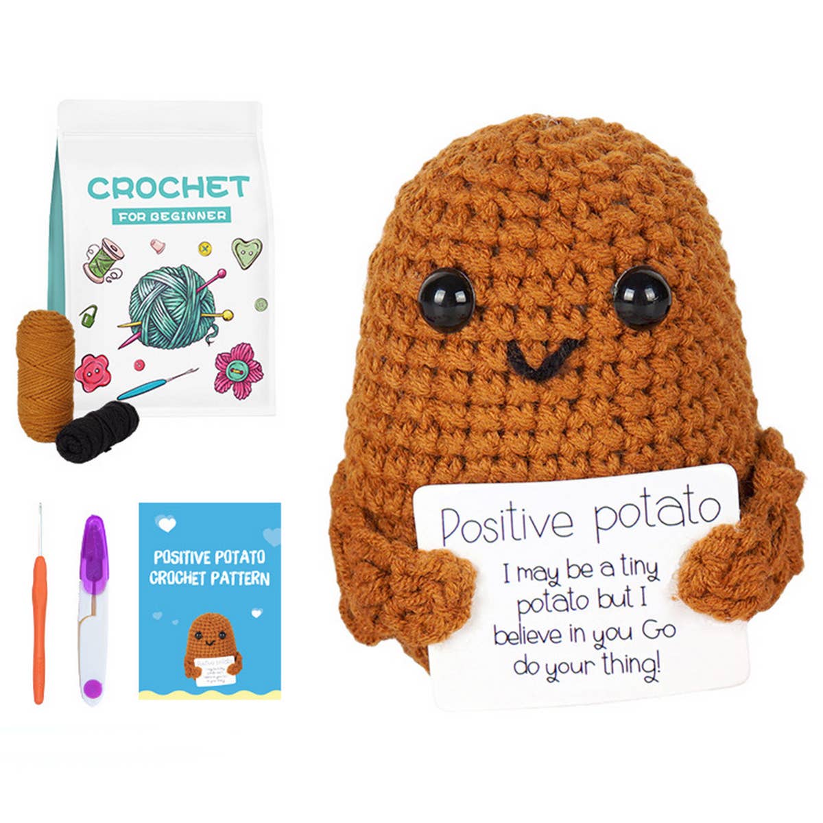 HANDMADE DIY KNITTED POTATO DOLL MATERIAL KIT