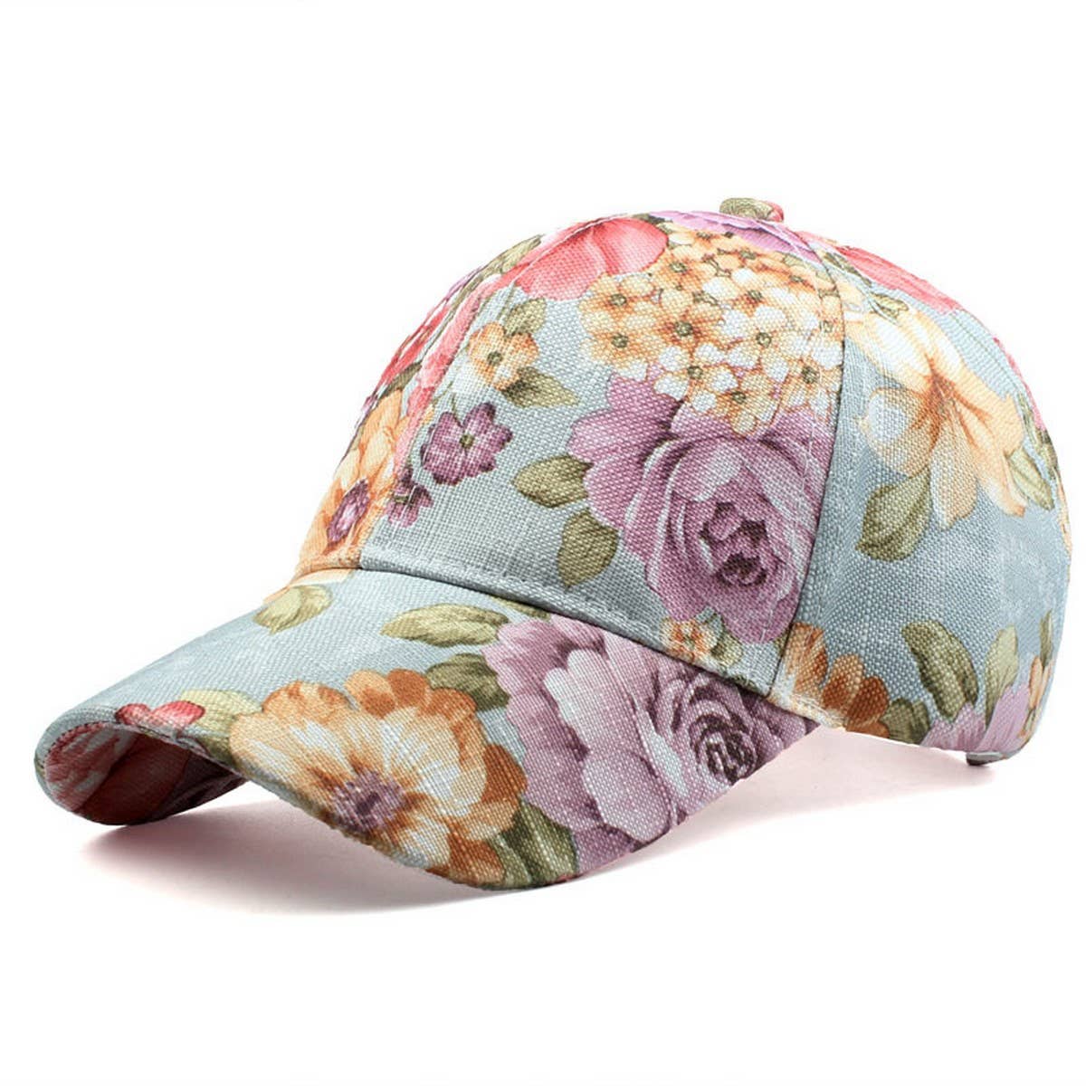 Breathable Floral Sun Hat Sweat-Baseball Cap_CWAH0955