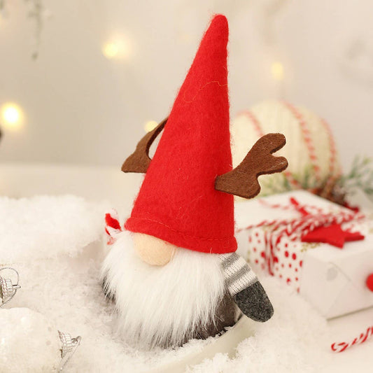 Cute Faceless Reindeer Plush Figurine Decor_CWAJE5304